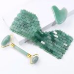 Price and Buy Facial Roller in Aventurine Gemstone Include Gua Sha, and Eye Mask Pack - Image 3