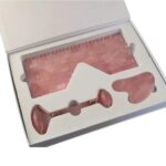 Price and Buy Facial Roller Massage Set in Rose Quartz Gemstone Include Sleep Eye Mask - Image 3