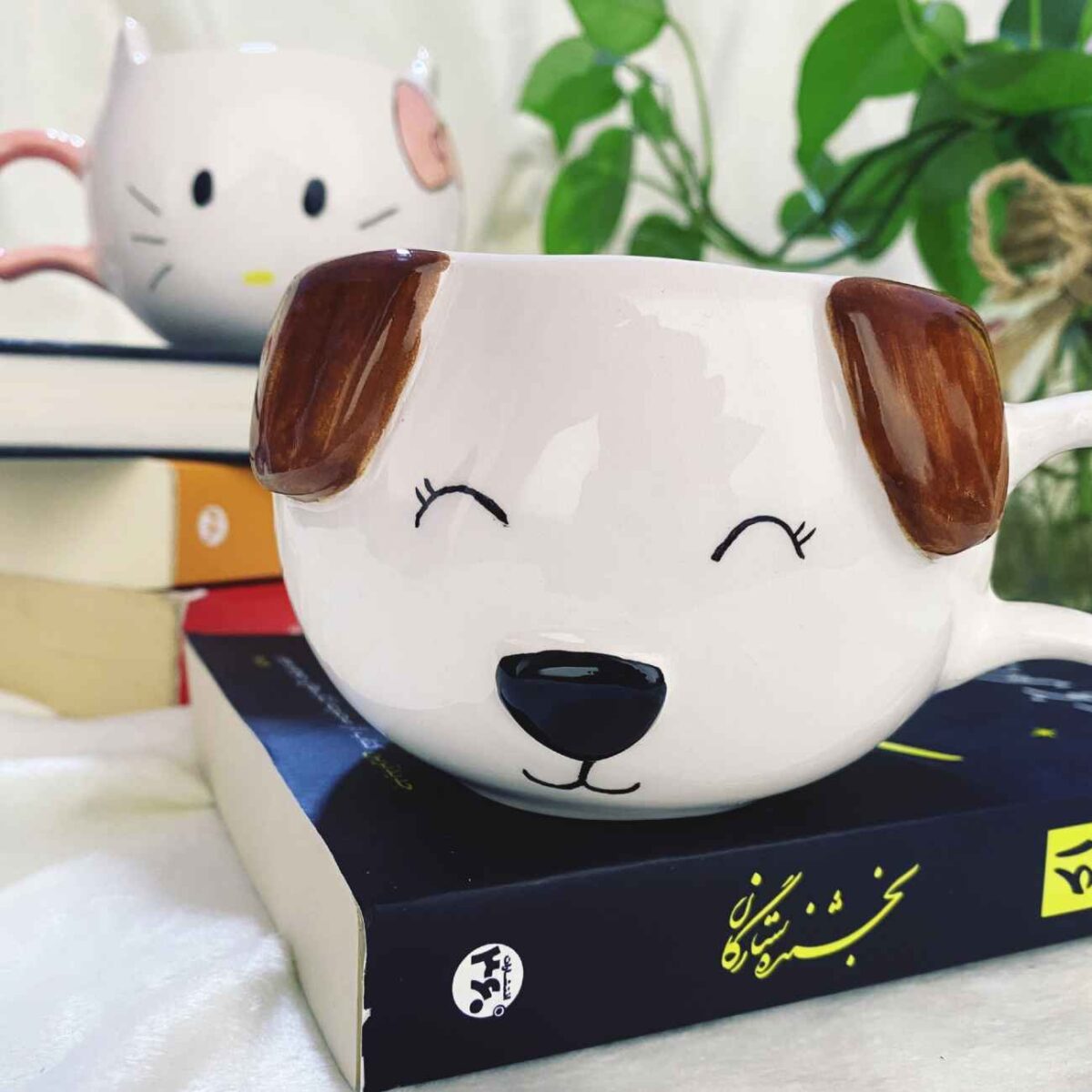 Price and Buy Fantasy Ceramic Coffee Mug – White Dog Design - Image 4