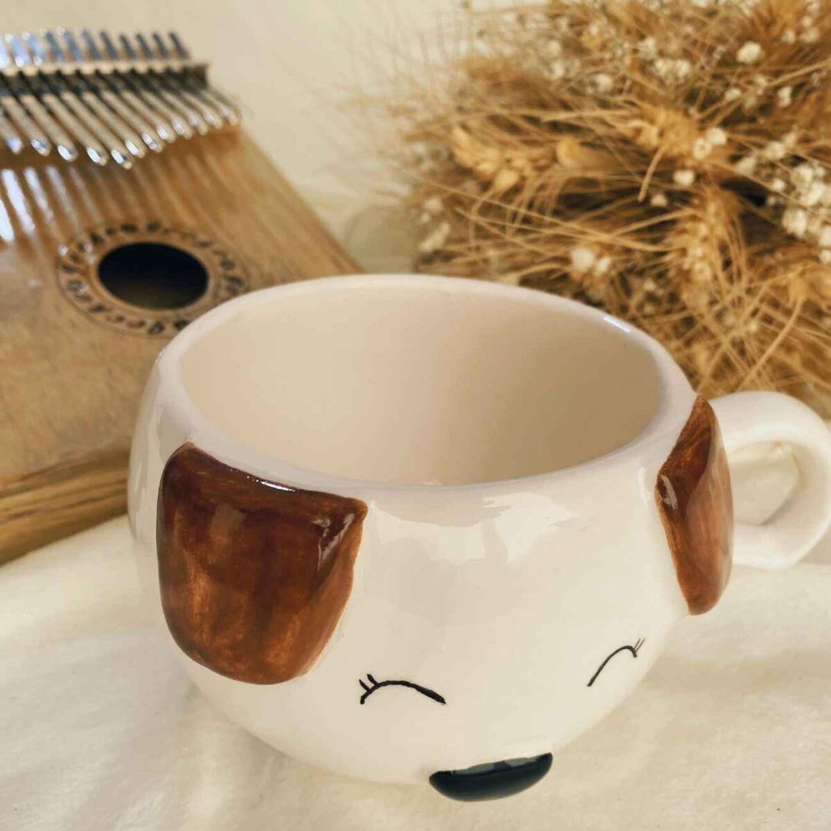 Price and Buy Fantasy Ceramic Coffee Mug – White Dog Design - Image 5