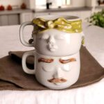 Price and Buy Fantasy Couple Ceramic Mug Set – Elegant Pair Featuring Headband and Earring Details