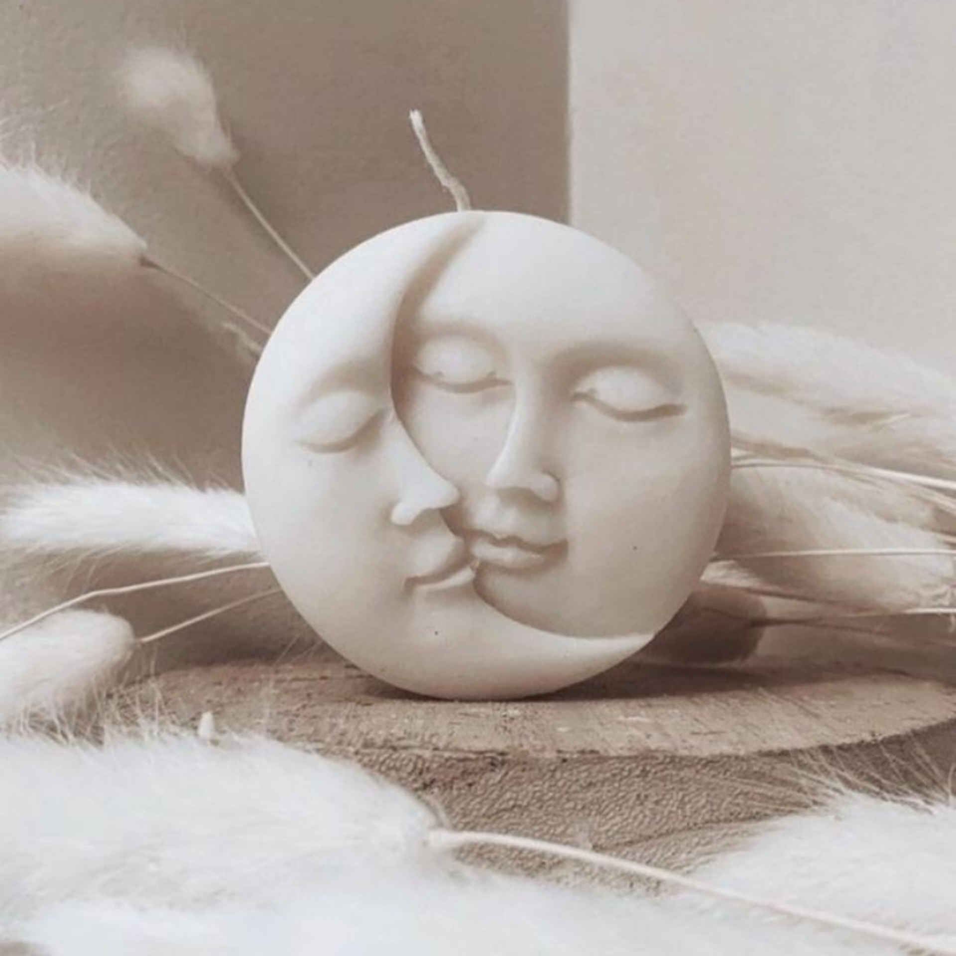 Price and Buy Fantasy Handmade Sculpture Candle with Moon and Sun Design - Image 6