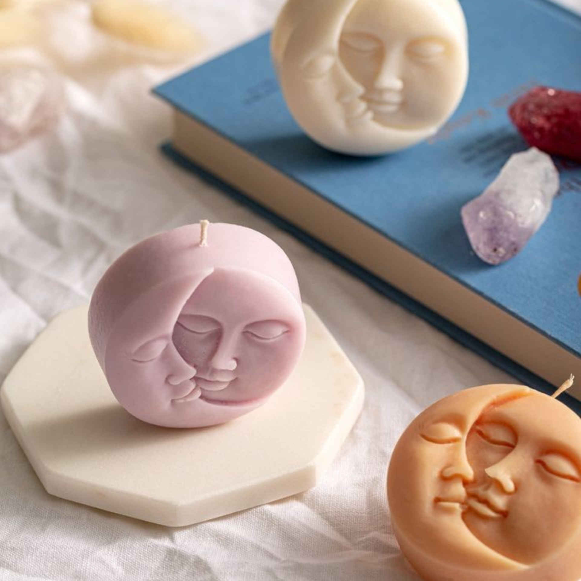 Price and Buy Fantasy Handmade Sculpture Candle with Moon and Sun Design - Image 7