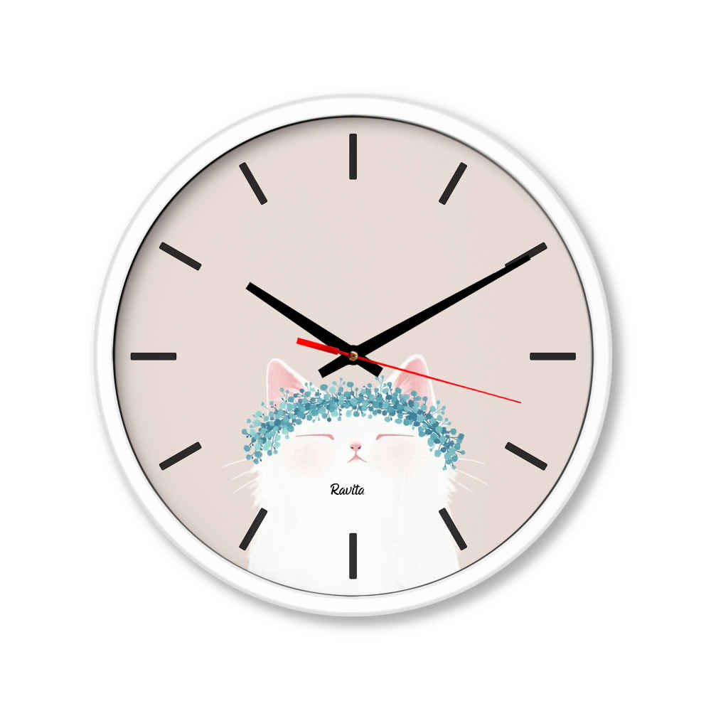 Price and Buy Fantasy Modern Print Desk Clock Model Cute Cat - Image 3