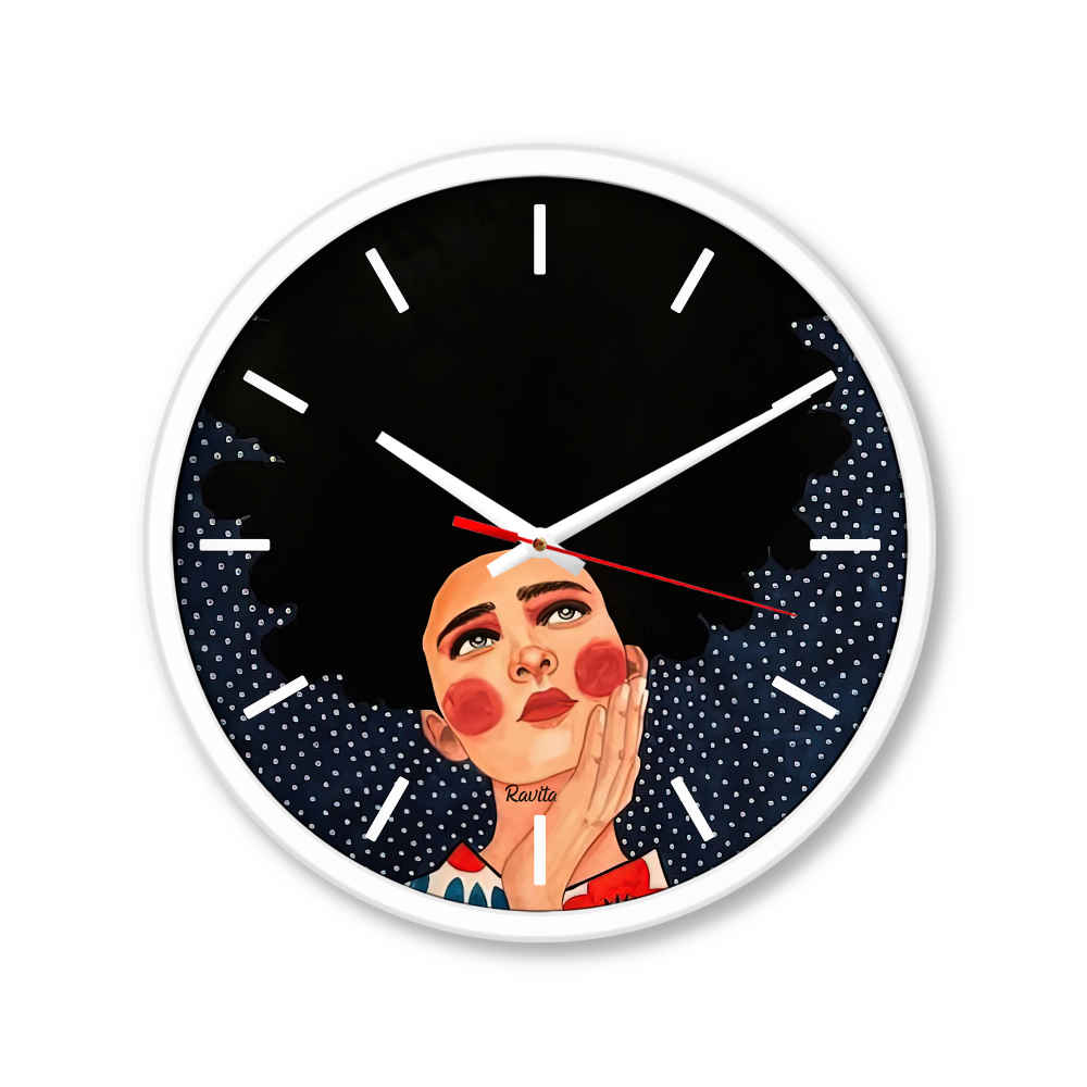 Price and Buy Fantasy Modern Print Desk Clock Model Girl - Image 3