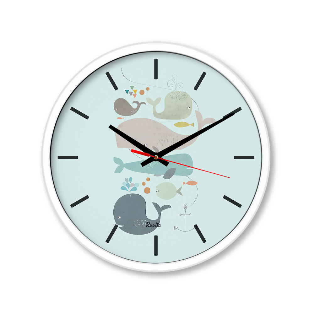 Price and Buy Fantasy Modern Print Desk Clock Model Whale - Image 5