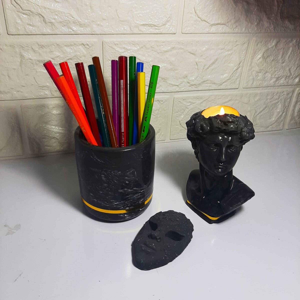 Price and Buy Farma Edition – Natural Stone Desk Holder with Elegant Texture - Image 3