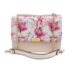 Price and Buy Fashionable Chain Strap Bag with Coordinated Scarf – Floral Design - Image 3