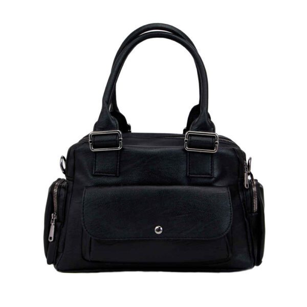 Price and Buy Faux Leather Bauletto Handbag with Top Handle & Long Strap_68fe8d807b4ba.jpeg Price and Buy Faux Leather Bauletto Handbag with Top Handle & Long Strap