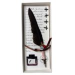 Price and Buy Feather Pen Set with Ink Bottle – Perfect Gift for Writers