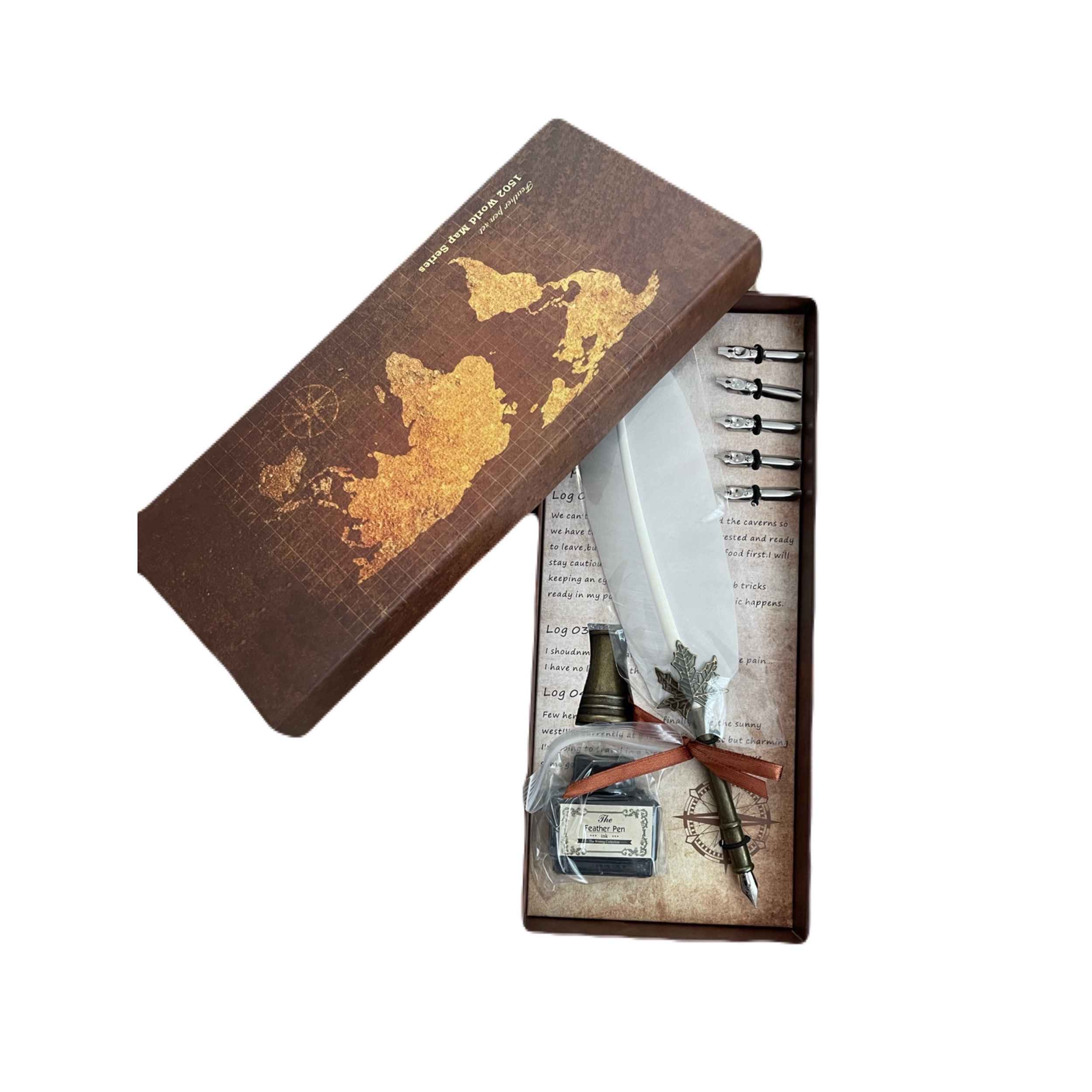 Price and Buy Feather Pen Set with Replaceable Metal Tip - Image 4