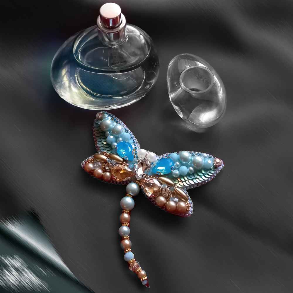 Price and Buy Feminine Beaded Brooch Pin – Dragonfly Model - Image 4