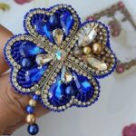Price and Buy Feminine Beaded Brooch Pin with Flower Design - Image 3