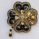 Price and Buy Feminine Beaded Brooch Pin with Flower Design - Image 5