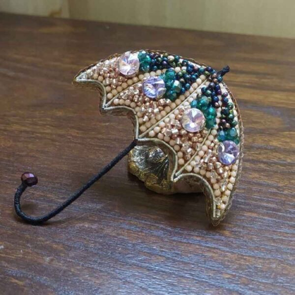 Price and Buy Feminine Handmade Beaded Brooch Pin – Umbrella Design_68fceafba224a.jpeg Price and Buy Feminine Handmade Beaded Brooch Pin – Umbrella Design