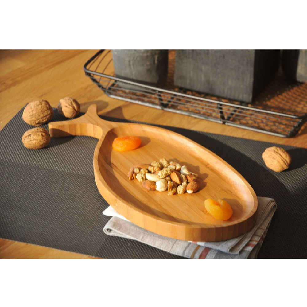 Price and Buy Fish-Shaped Wooden Serving Tray – Bamboo Style for Creative Serving - Image 3