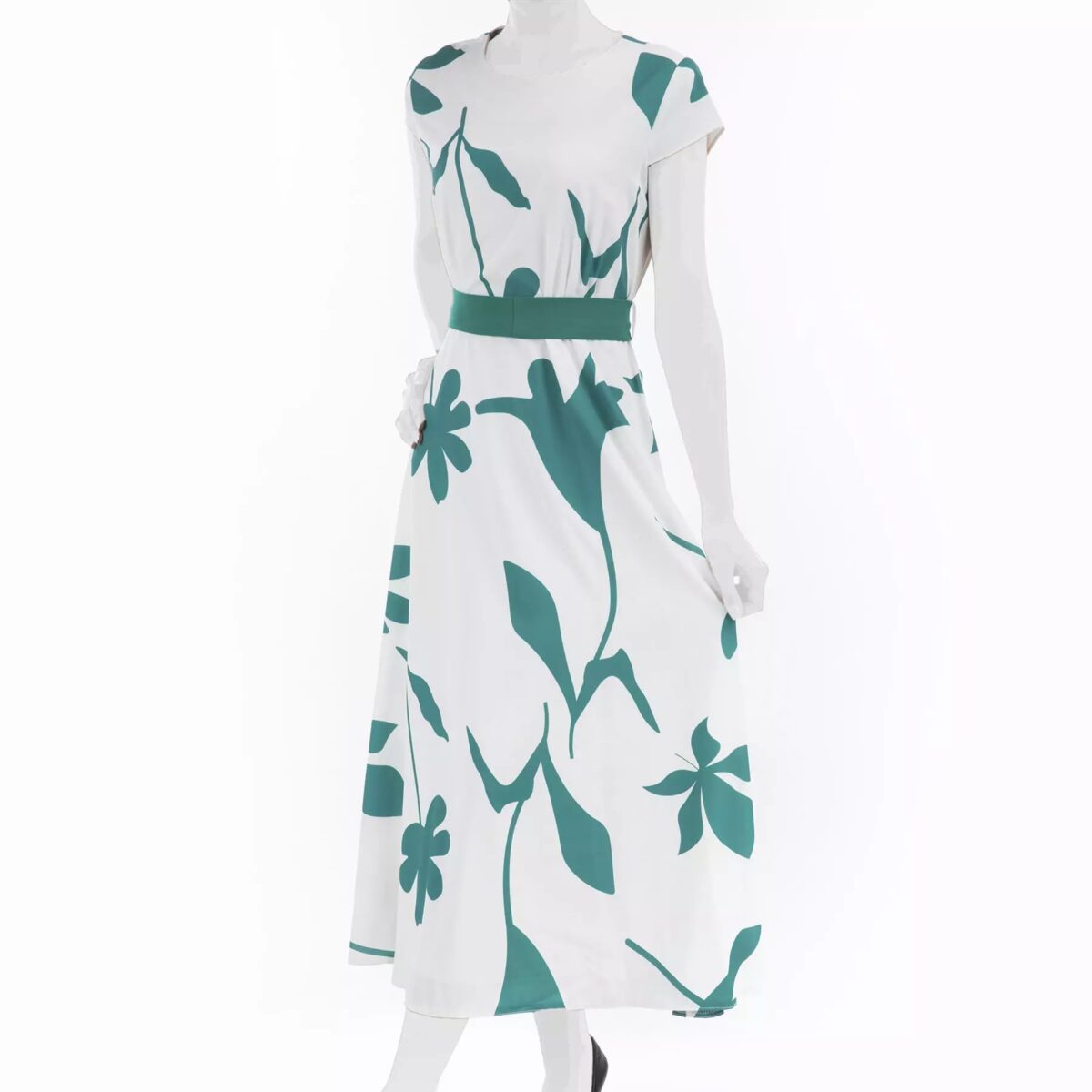 Price and Buy Fit Dress with Belt for Women with Floral Design - Image 7
