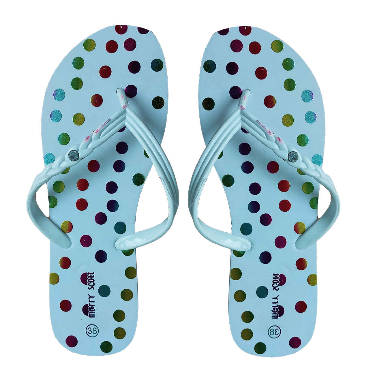 Price and Buy Flip Flop Thong Slippers for Women Dot Design - Image 3