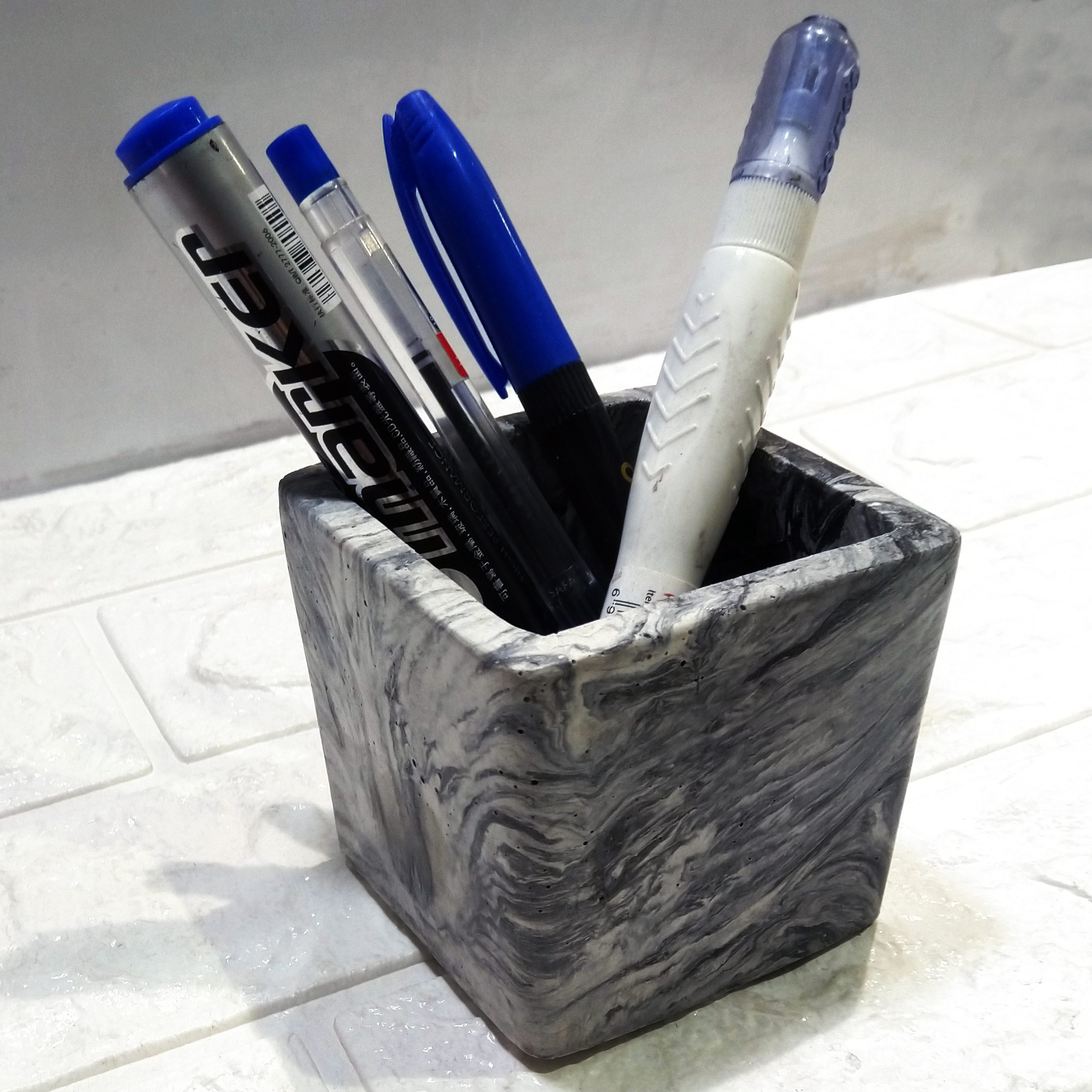 Price and Buy Flora Model – Botanical-Inspired Stone Desk Pen Holder - Image 3