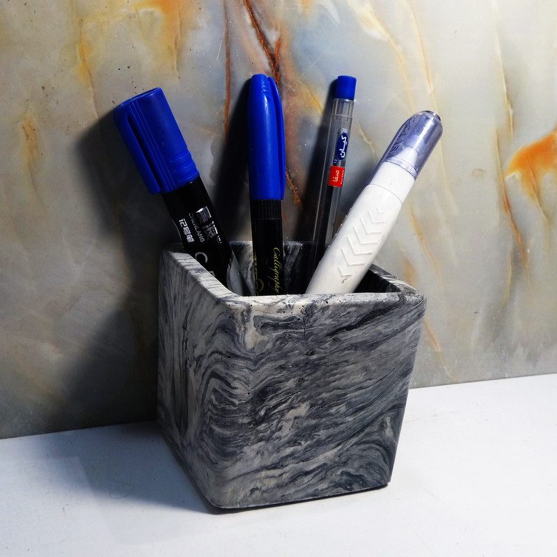 Price and Buy Flora Model – Botanical-Inspired Stone Desk Pen Holder - Image 4