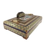 Price and Buy Floral Fantasy – Wooden Desk Organizer with Khatamkari Art - Image 4