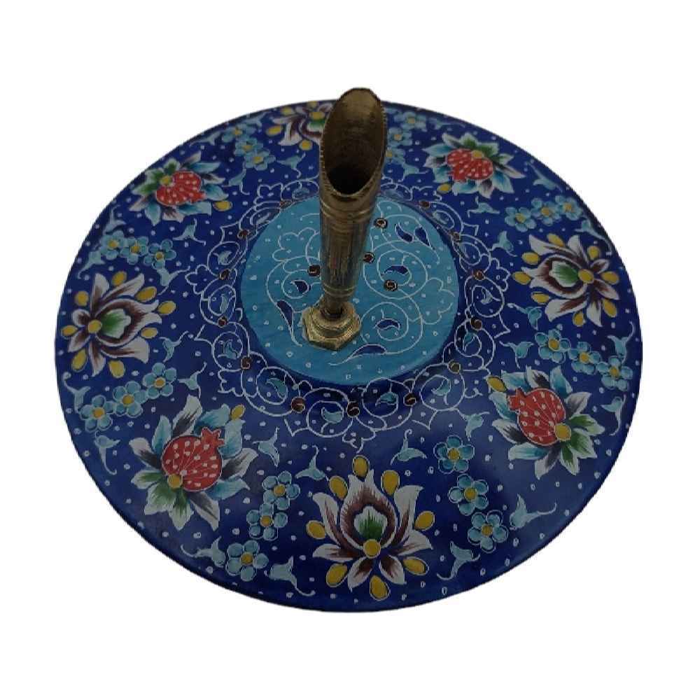 Price and Buy Floral Harmony – Persian Copper Desk Holder with Enameled Minakari Finish - Image 3