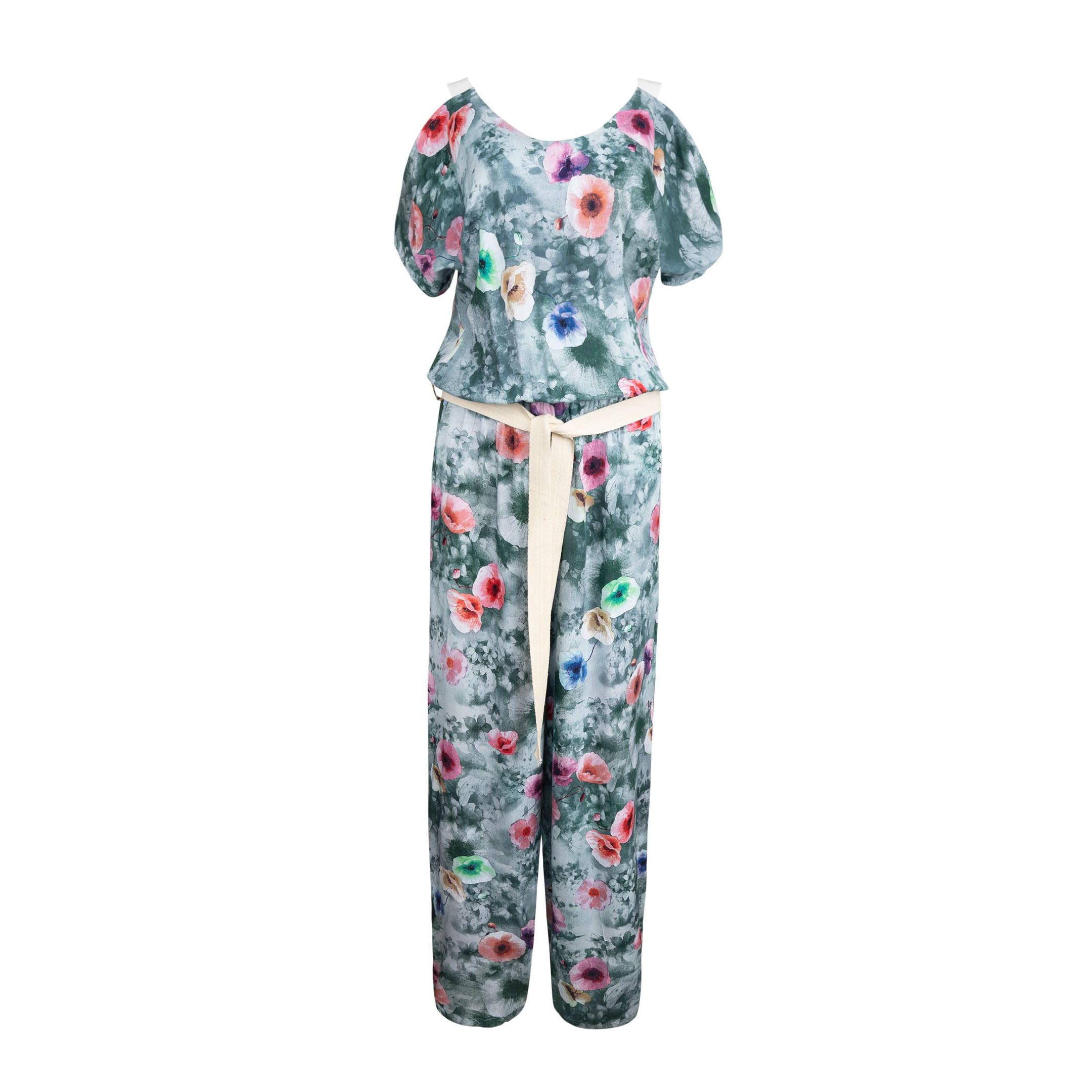 Price and Buy Floral Jumpsuit with Side Belt for Women Paradise