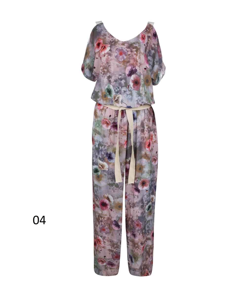 Price and Buy Floral Jumpsuit with Side Belt for Women Paradise - Image 6