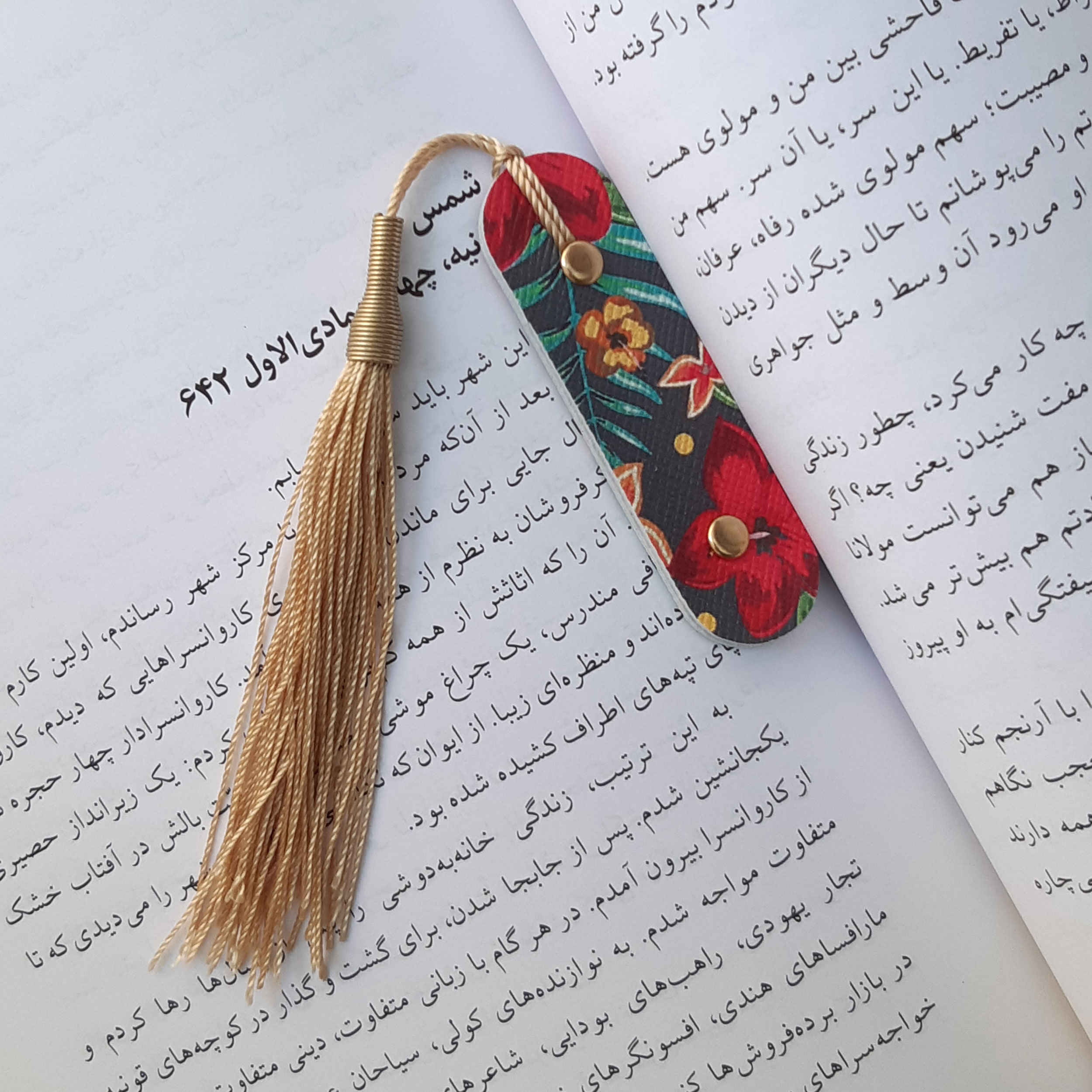 Price and Buy Floral Leather Bookmark Model Tima - Image 3