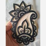 Price and Buy Floral & Paisley Print Stamp – Hand-Carved Linoleum for Cards & Fabric - Image 3