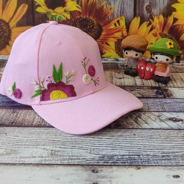 Price and Buy Floral Pattern Hand-Embroidered Women’s Baseball Cap