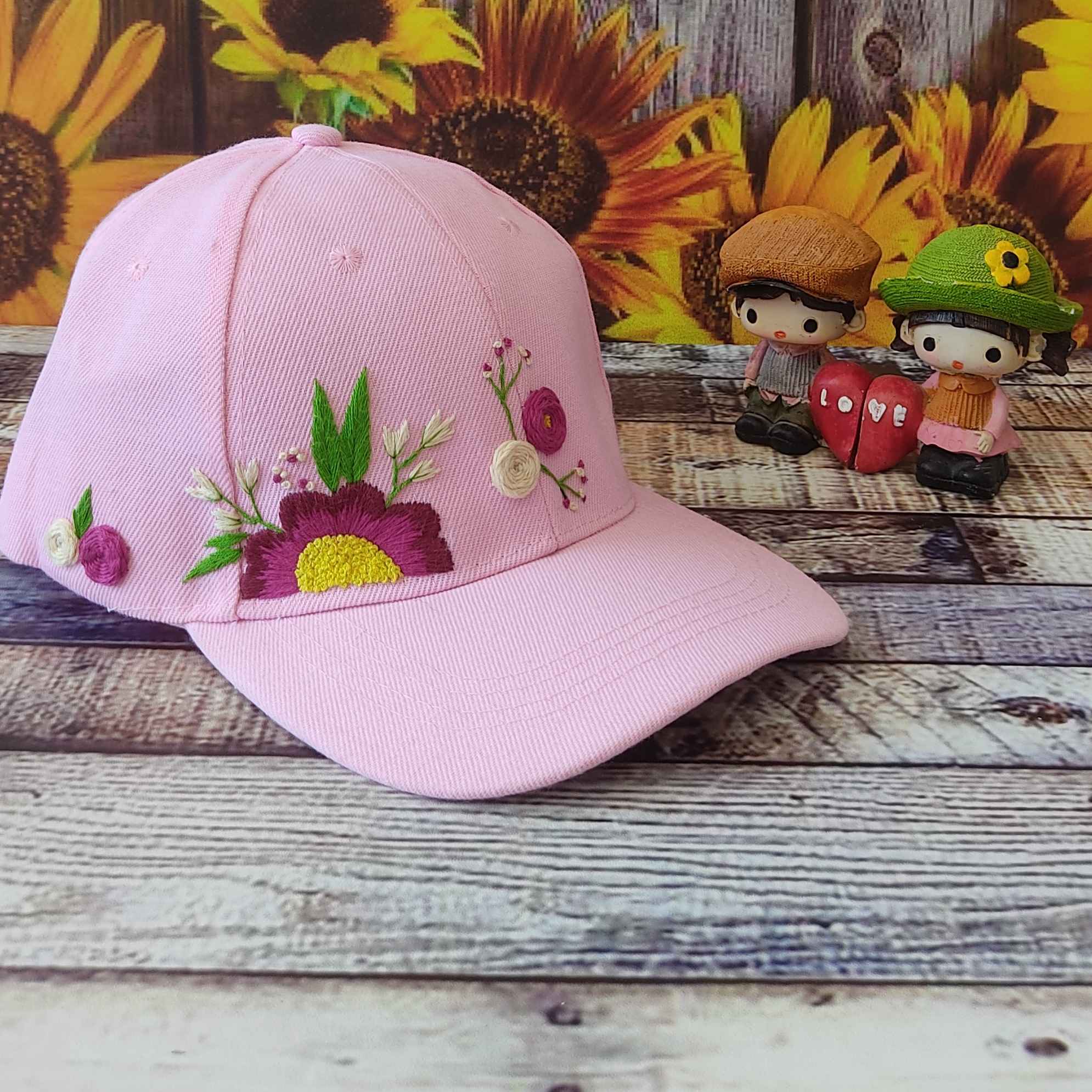 Price and Buy Floral Pattern Hand-Embroidered Women’s Baseball Cap