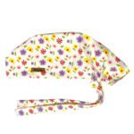 Price and Buy Floral Scrub Cap with Ties – Suitable for Doctors and Nurses