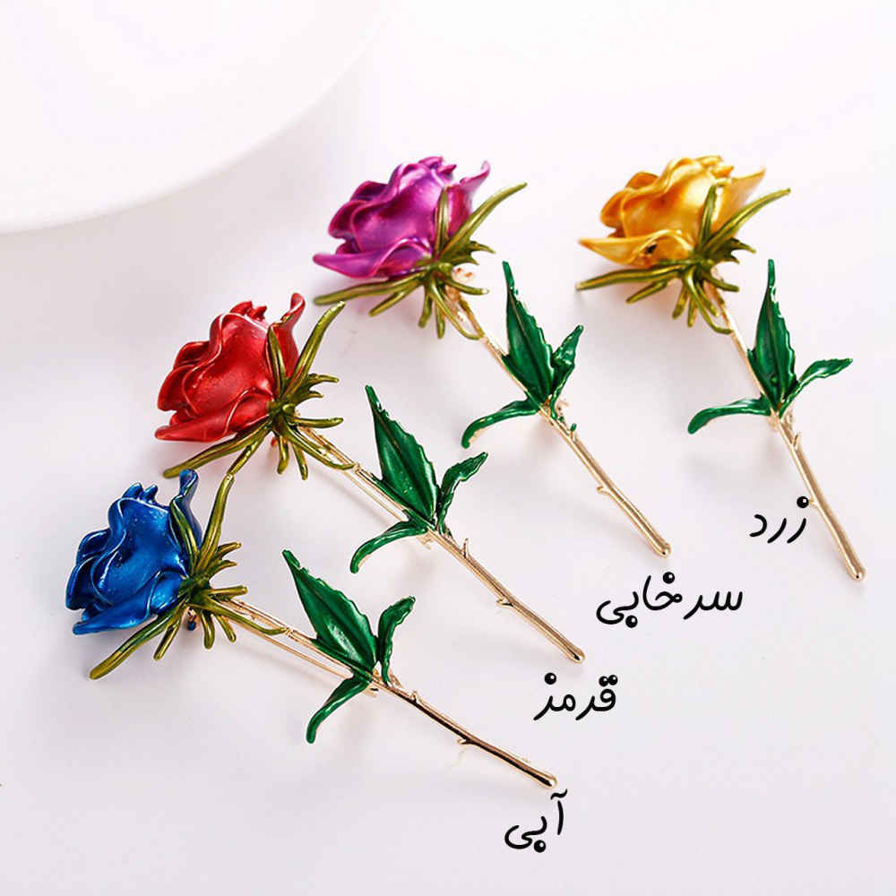 Price and Buy Flower Brooch Pin – Steel Rose Design - Image 4