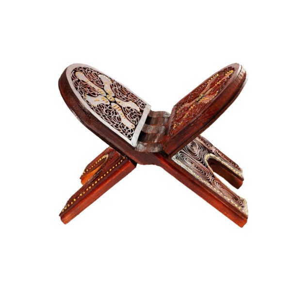 Price and Buy Foldable Wooden Quran Rehal Stand Holder with Camel Leather_68fe98d63a8af.jpeg Price and Buy Foldable Wooden Quran Rehal Stand Holder with Camel Leather