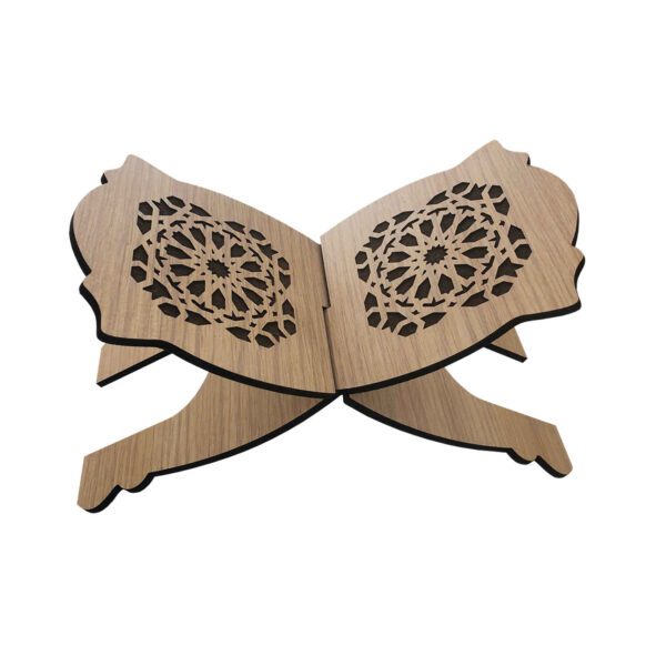 Price and Buy Foldable Wooden Quran Rehal Stand Holder with Intricate Pattern_68fe98ef5b437.jpeg Price and Buy Foldable Wooden Quran Rehal Stand Holder with Intricate Pattern