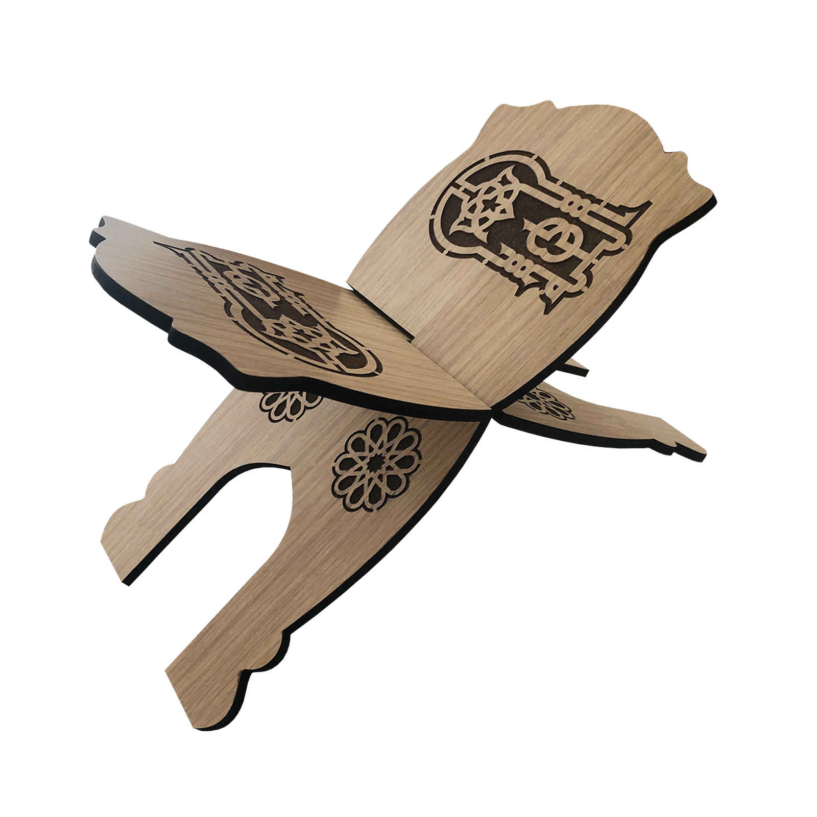 Price and Buy Foldable Wooden Quran Rehal Stand Holder with Islamic Art