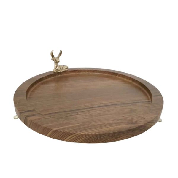 Price and Buy Footed Round Wooden Tray – Featuring Elegant Deer Design_68ffe2c56a14d.jpeg Price and Buy Footed Round Wooden Tray – Featuring Elegant Deer Design