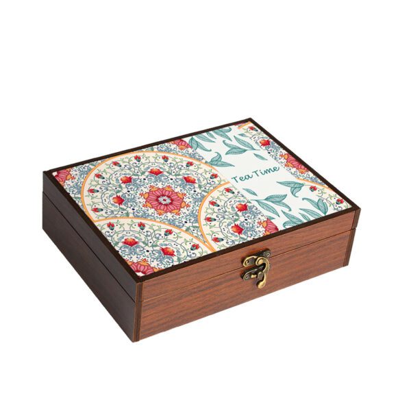 Price and Buy Four-Section Tea Organizer with Persian Print_68fee46b2749a.jpeg Price and Buy Four-Section Tea Organizer with Persian Print