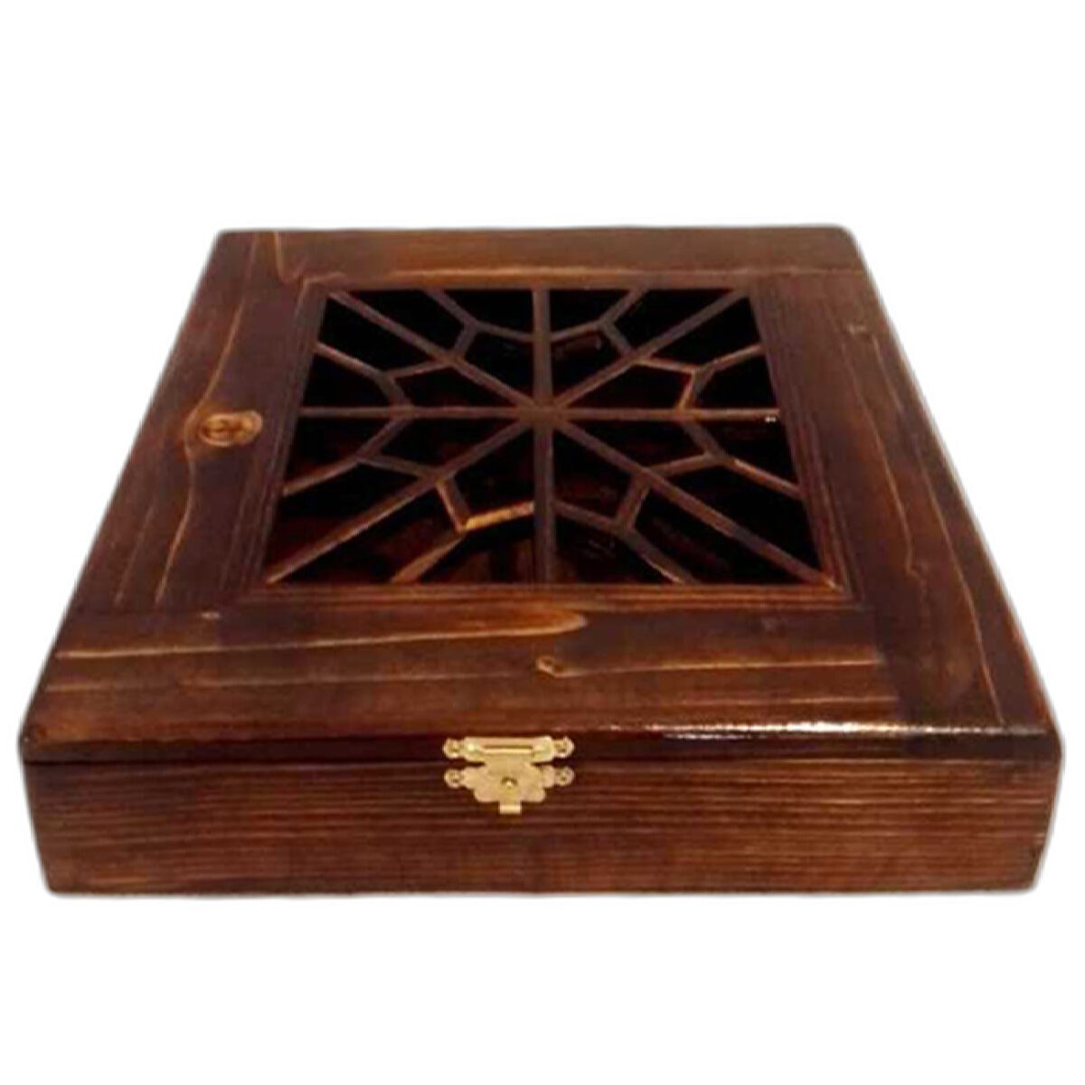Price and Buy Four-Slot Wooden Tea Box – Functional and Space-Saving