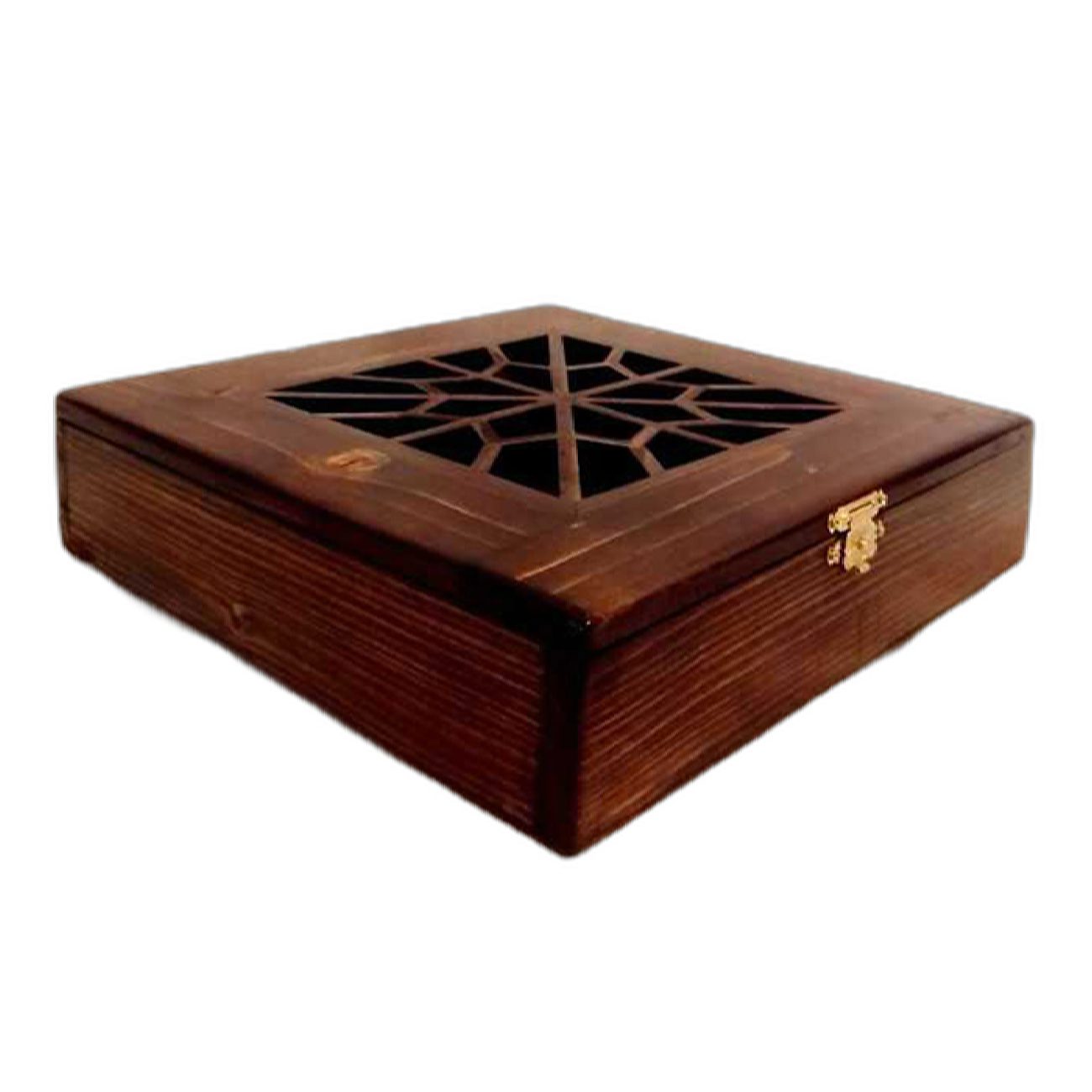 Price and Buy Four-Slot Wooden Tea Box – Functional and Space-Saving - Image 3