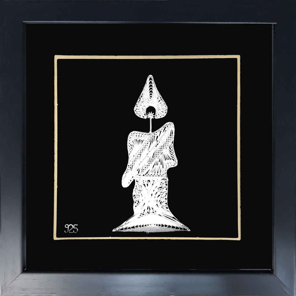 Price and Buy Framed Filigree Art – Artistic Candle_68fbd991a620e.jpeg Price and Buy Framed Filigree Art – Artistic Candle - Image 1