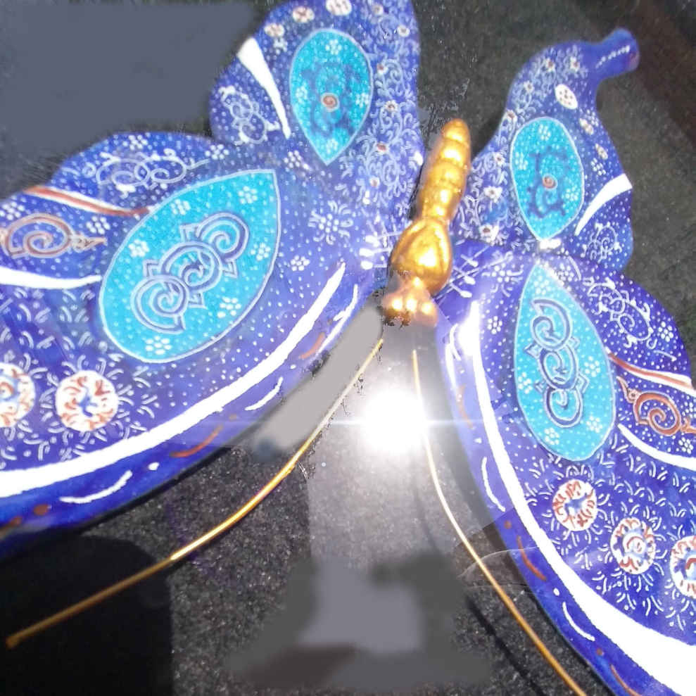Price and Buy Framed Metal Art with Minakari – Artistic Butterfly - Image 3