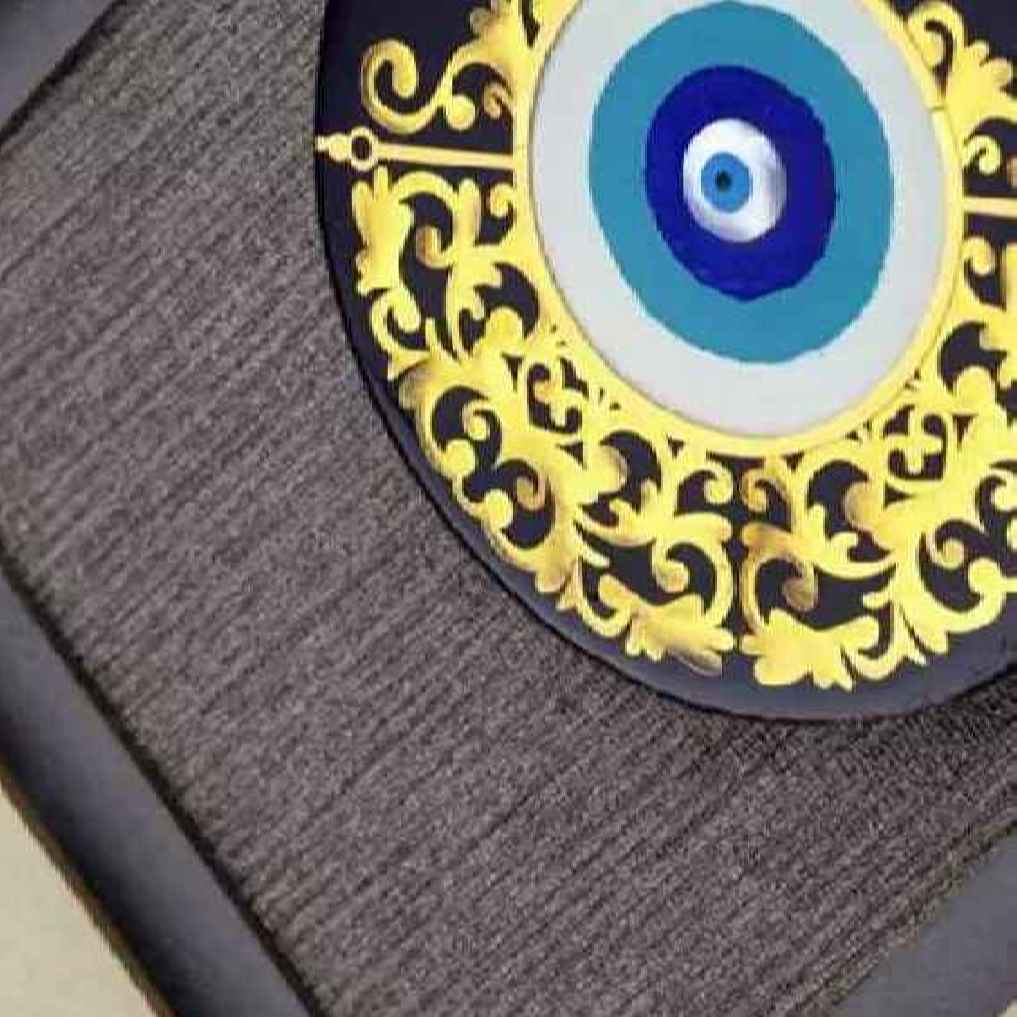 Price and Buy Framed Persian Marquetry Calligraphy Wood Art Evil Eye - Image 4