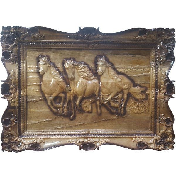 Price and Buy Framed Wood Carved Art Animal Themed Running Horses_68fa3d69649d2.jpeg Price and Buy Framed Wood Carved Art Animal Themed Running Horses