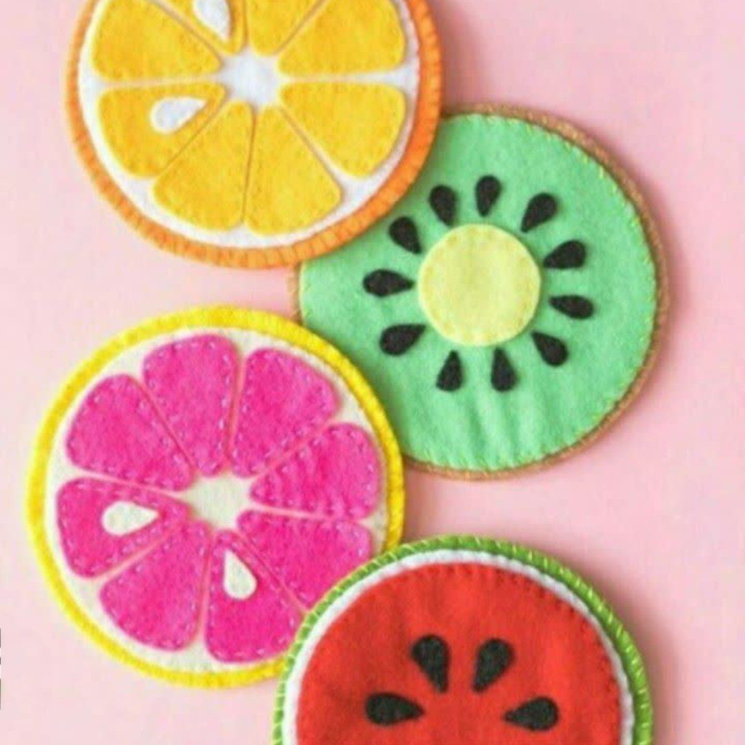 Price and Buy Fruit Pattern Felt Coaster – Suitable for Kitchen Decor and Everyday Use (4x)_6902c38580465.jpeg Price and Buy Fruit Pattern Felt Coaster – Suitable for Kitchen Decor and Everyday Use (4x) - Image 1
