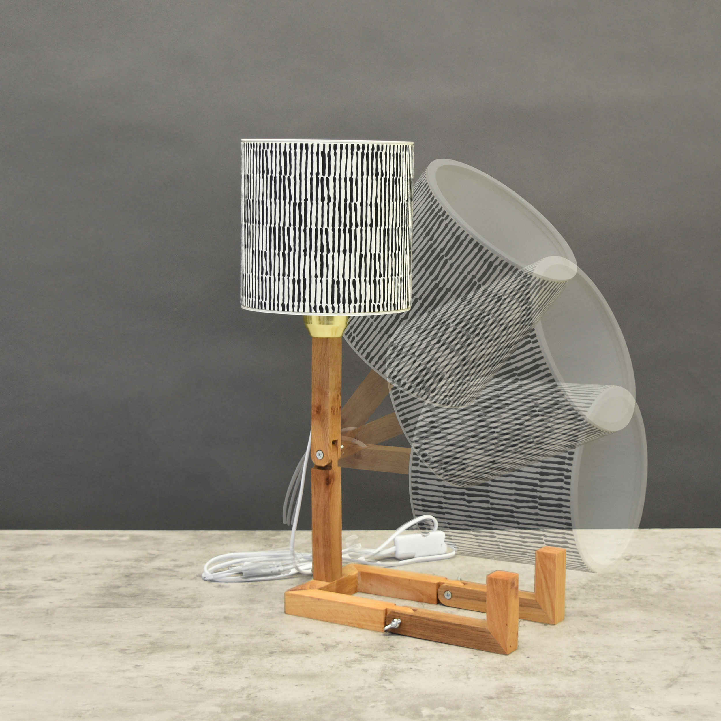 Price and Buy Funky Robot Desk Lamp – with Striped Pattern Handcrafted - Image 4