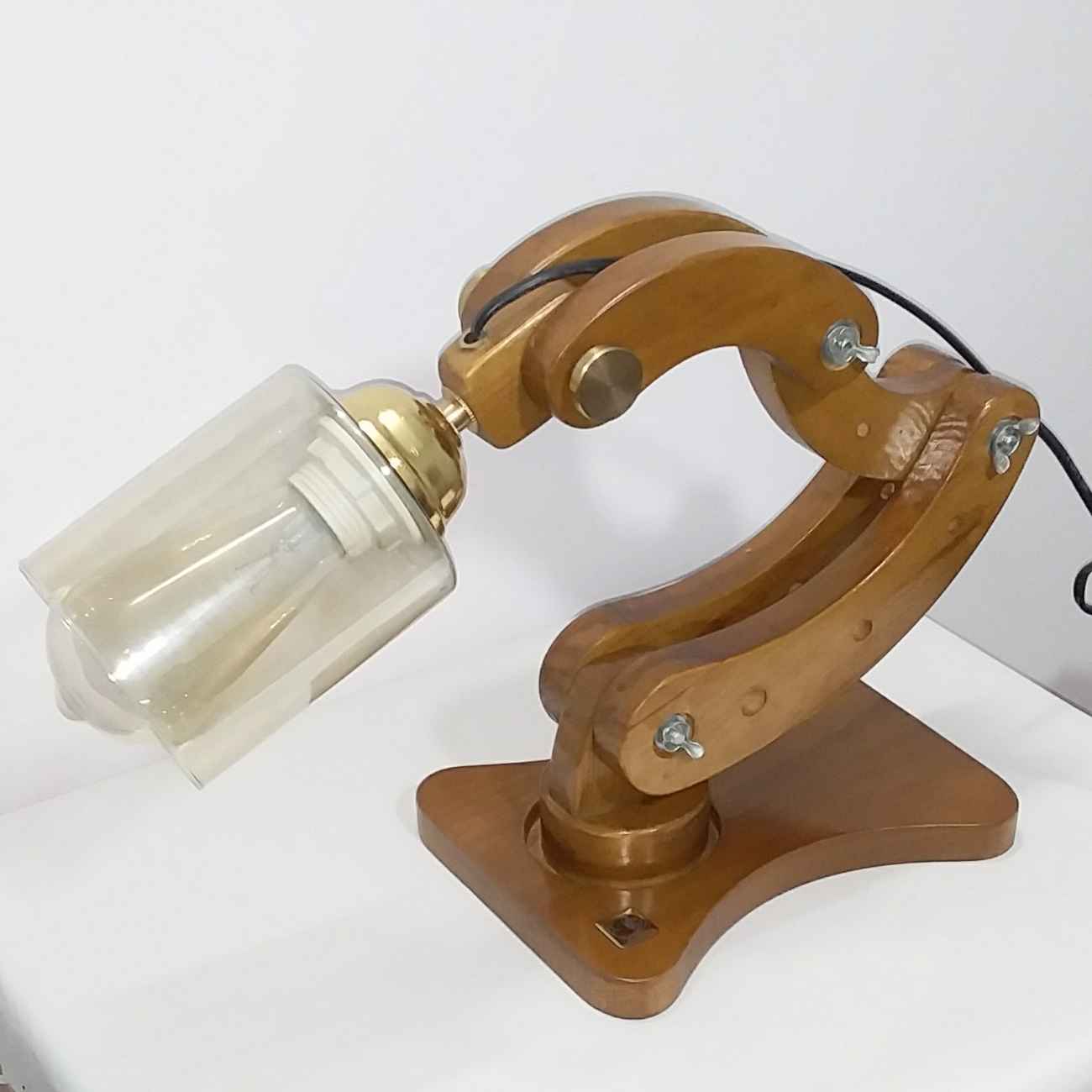 Price and Buy Funky Wooden Adjustable Desk Lamp – Ideal Lighting Solution for Work and Study