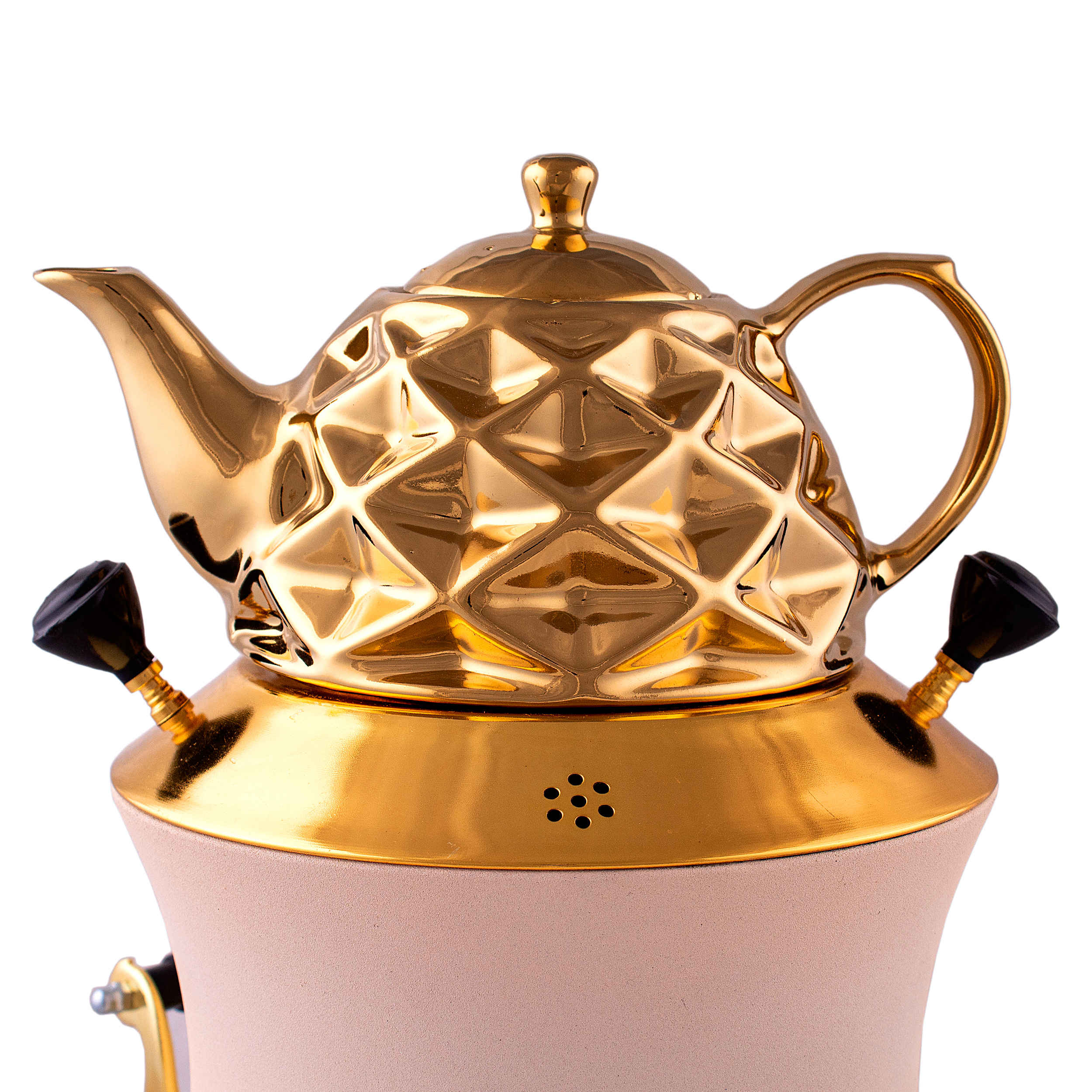 Price and Buy Gas Samovar Tea Maker with Teapot Modern Geometric Design 6-Liter - Image 3