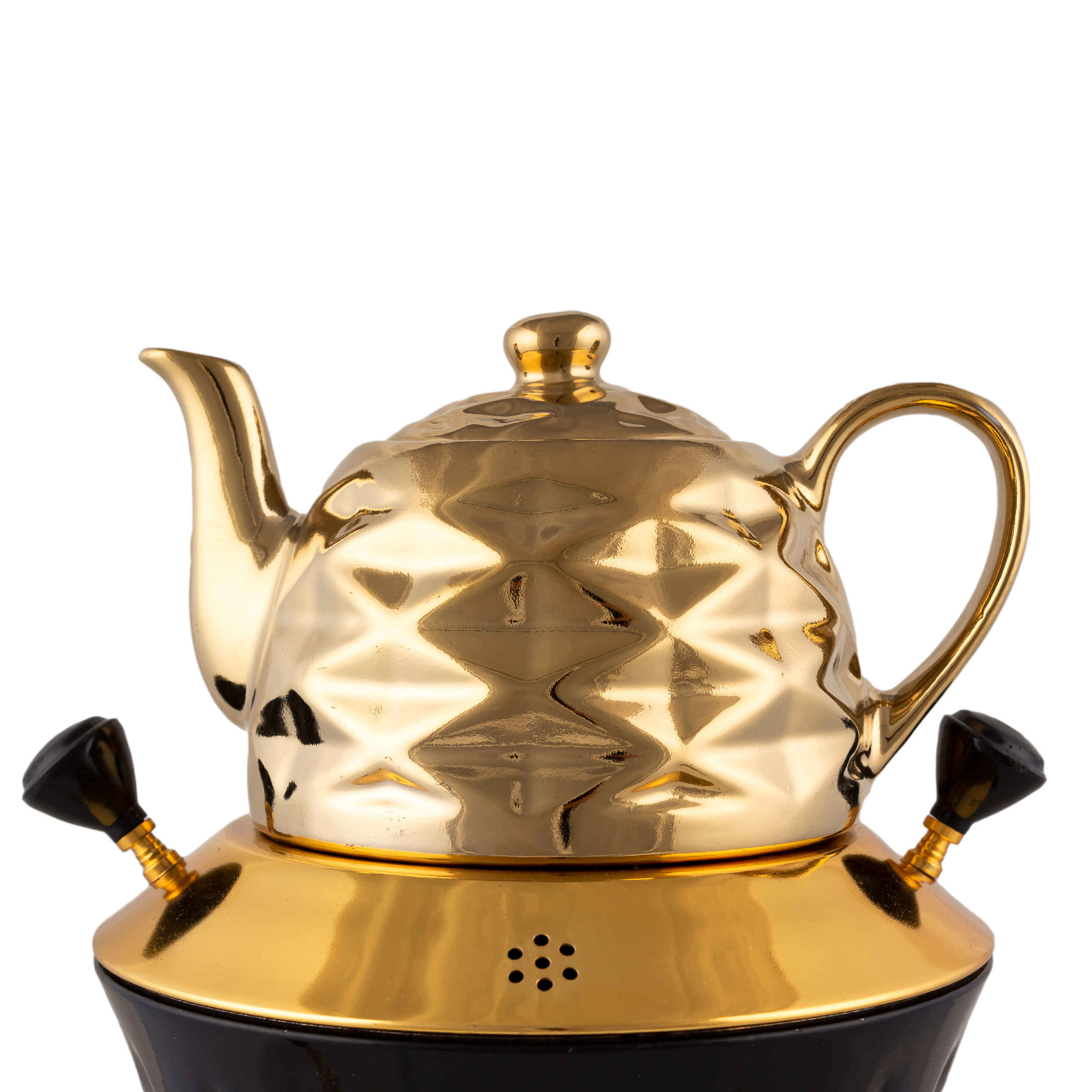 Price and Buy Gas Samovar Tea Maker with Teapot Modern Geometric Design Model Karen 8-Liter - Image 3